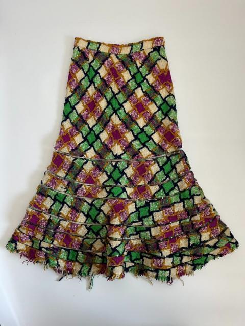 Junya Watanabe Junya Watanabe Plaid Midi Skirt