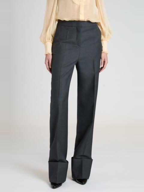 Valentino Valentino Garavani Virgin Wool Pants in Grigio Medio Mel at Nordstrom