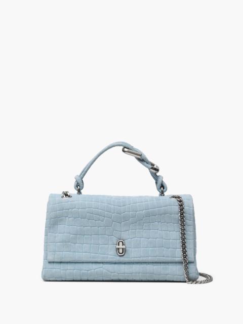Marc Jacobs THE SUEDE CROC DUAL CONVERTIBLE SHOULDER BAG