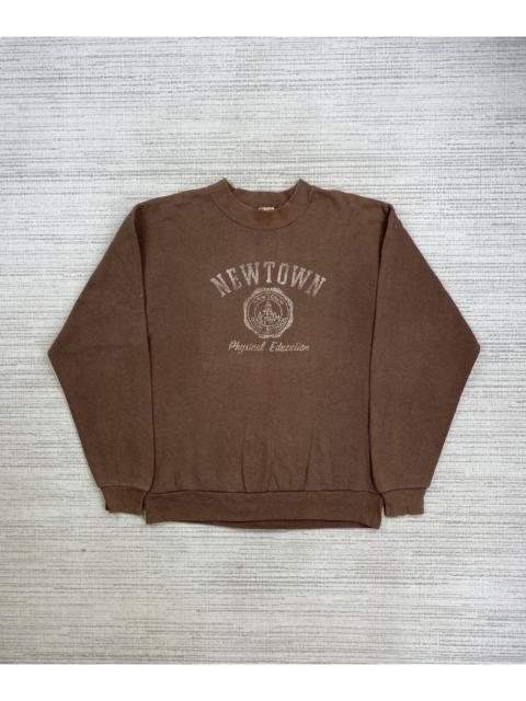 Other Designers Vintage 90s Jerzees Newtown Spellout Longsleeve Sweatshirt