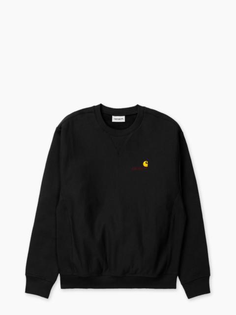 Carhartt AMERICAN SCRIPT SWEATSHIRT BLACK
