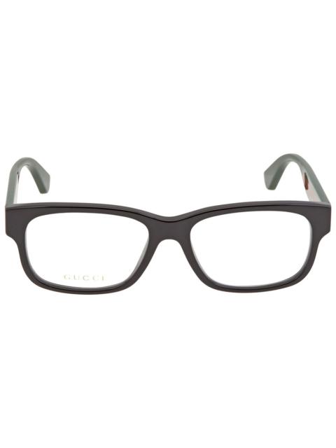 GUCCI Open Box - Gucci Demo Rectangular Men's Eyeglasses GG0343O 007 57