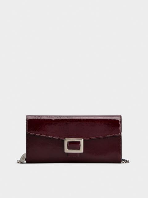 Roger Vivier Belle Vivier Wallet on chain in patent leather