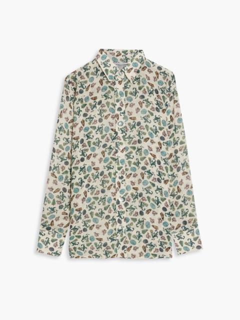 Other Designers Printed chiffon shirt