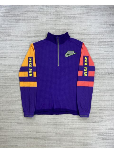 Other Designers Japanese Brand × Nike - Vintage Nike Run Color Block Half Zipper Shirt Nice Design