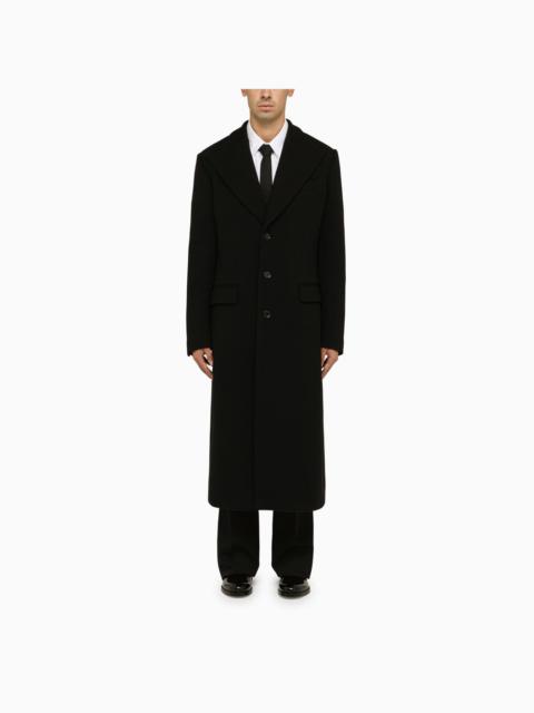 Dolce&Gabbana Black Wool Tailored Coat
