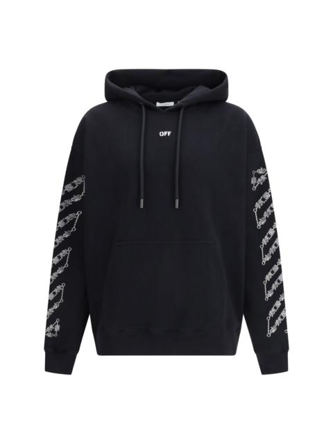 Off-White Off-White Men Chain Araldic Arrow Skate Hoodie