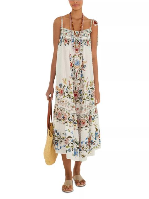 FARM RIO Stitched Garden Long Dress Cover Up