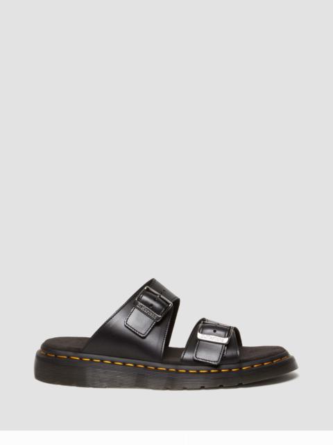 Dr. Martens Josef Analine Leather Buckle Slide Sandals