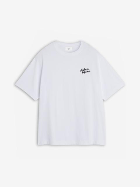 Maison Kitsuné MAISON KITSUNE HANDWRITING EMBROIDERY OVERSIZE TEE