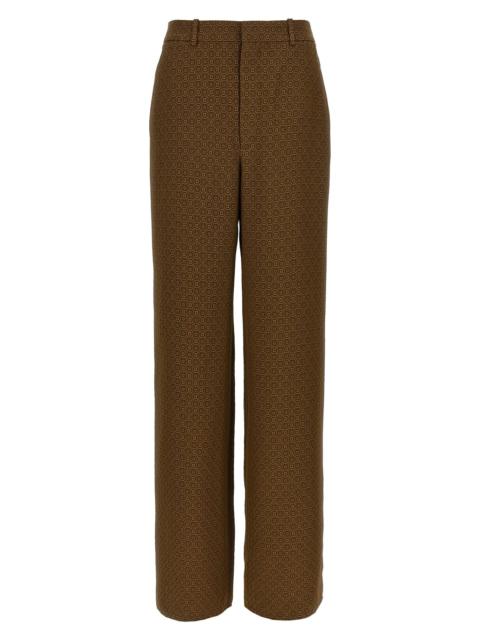 SAINT LAURENT 'Medaglioni' twill pants