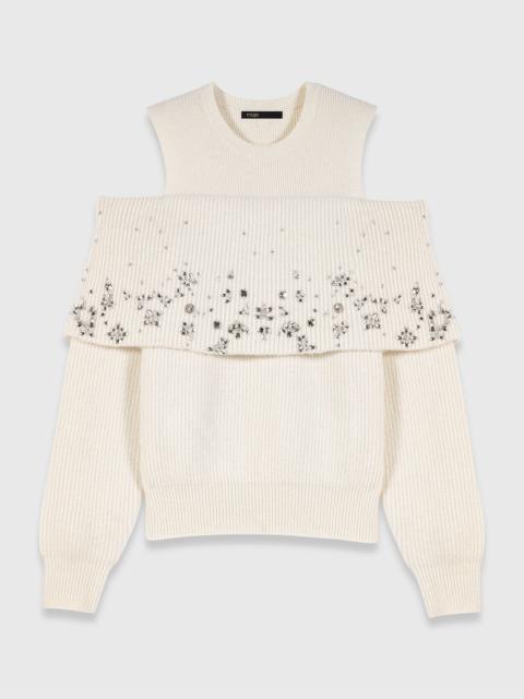 maje Off-the-shoulder sweater
