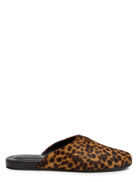 ANCIENT GREEK SANDALS Ancient Greek Sandals The Slipper Leopard-print Pony-hair Mules