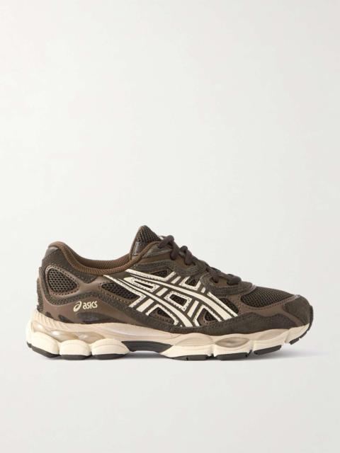 Asics GEL-NYC leather and suede-trimmed mesh sneakers