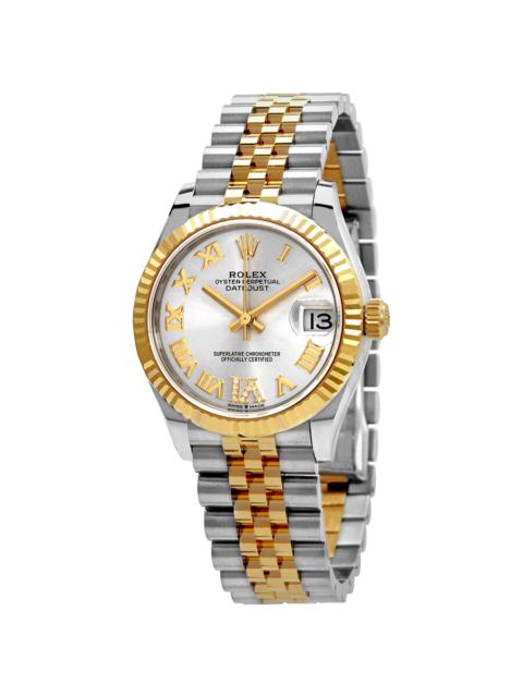 ROLEX Rolex Datejust 31 Silver Diamond Dial Automatic Ladies Steel and 18kt Yellow Gold Jubilee Watch 2782