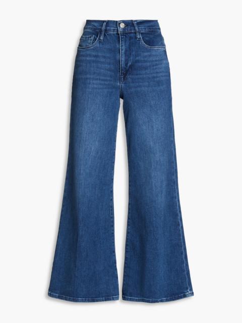 FRAME Le Palazzo Crop high-rise wide-leg jeans