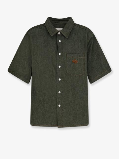 Other Designers Walk In Paris Green Denim Shirt