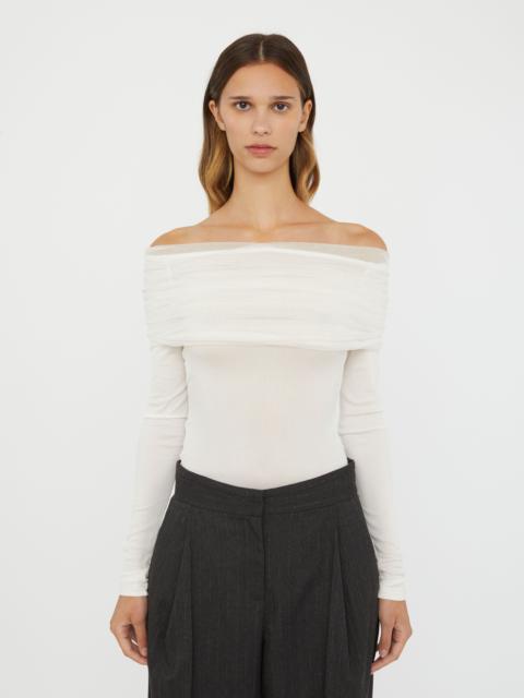 CHRISTOPHER ESBER Sonora Veiled Long Sleeve Top