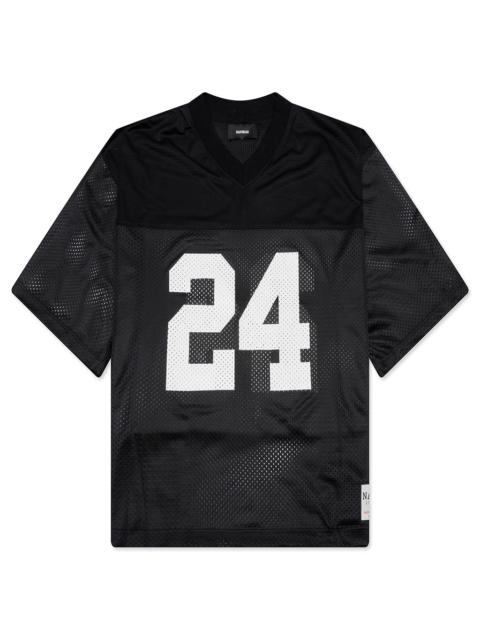 NAHMIAS 24 MESH BOXY JERSEY - BLACK