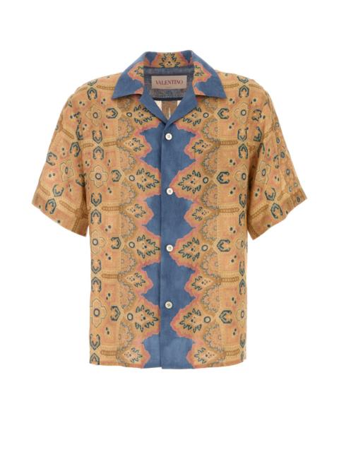 Valentino Printed linen shirt