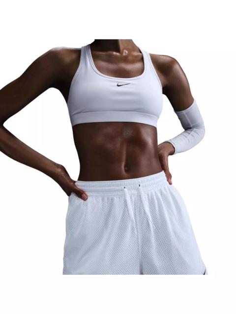 Nike Women's Essential Dri-FIT Mesh Basketball Shorts-White
