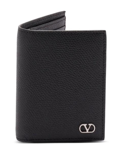Valentino Valentino Garavani Men Valentino Garavani Vlogo Signature Cardholder In Grainy Calfskin
