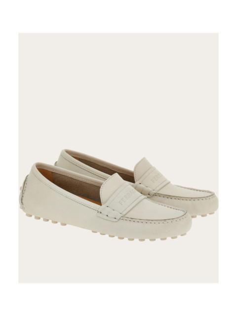 FERRAGAMO Ferragamo Logo leather Drivers