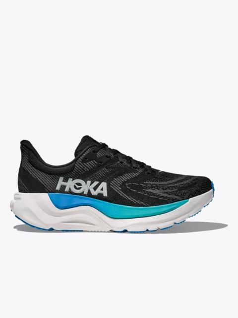 HOKA Men's Arahi 8 Shoes in Black/Skyward Blue