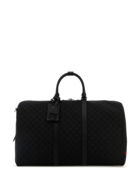 Gucci Men Gg Fabric Travel Bag