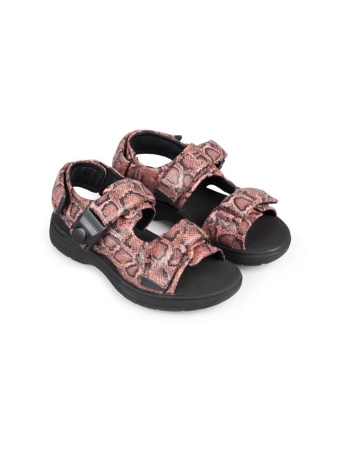 Martine Rose Martine Rose X Clarks Snake-Print Recycled-Polyester Women's Sandal Pink