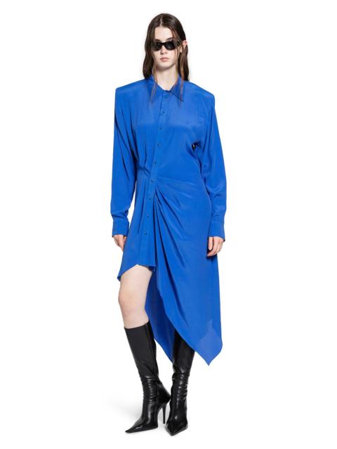 MUGLER Asymmetric Shirt Dress