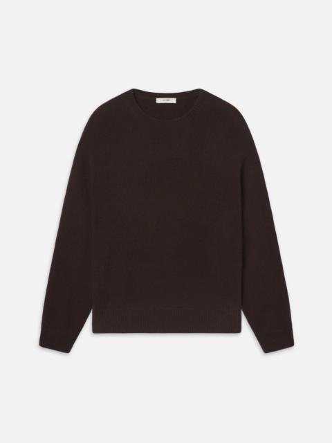 FRAME The Cashmere Brushed Sweater in Coffee