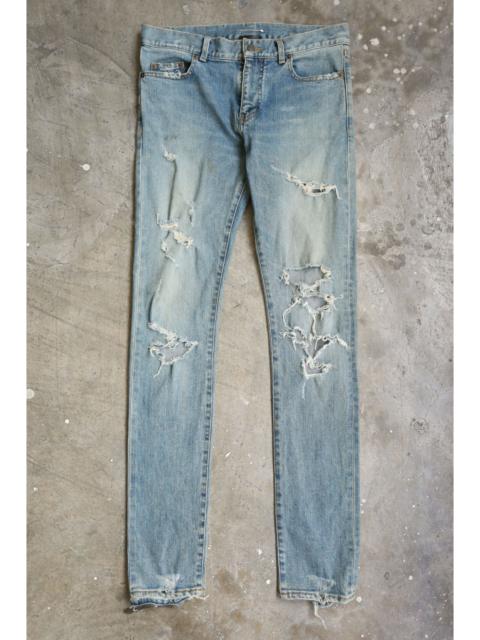 SAINT LAURENT SLP - Hedi Slimane - F/W 15 - D02 Crash Denim Jean