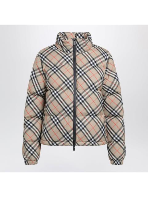 Burberry Burberry Sand Check Ambleside Down Jacket Women