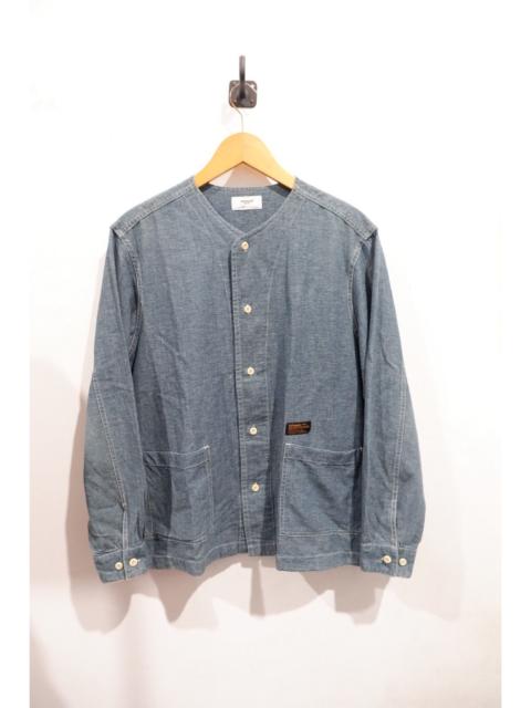 Other Designers Japanese Brand - Utility Colarless Chambray Shirts