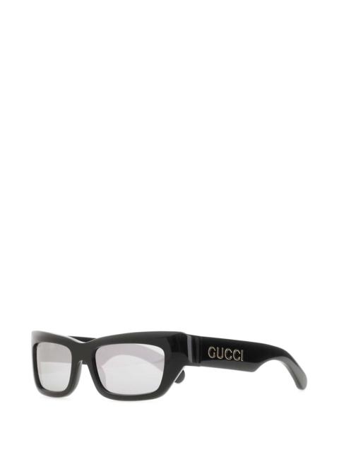GUCCI Gucci Men Black Acetate Sunglasses
