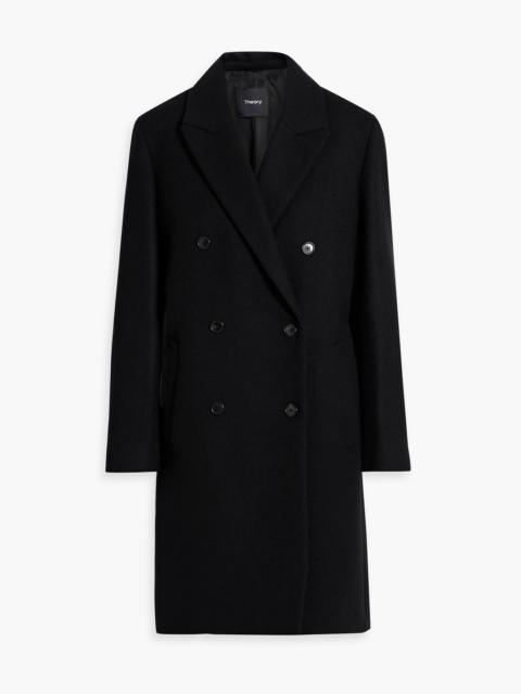 Theory Double-breasted wool-felt coat