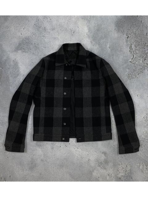 Rick Owens Rick Owens wool checked jacket sample