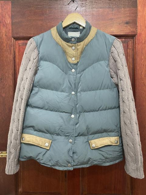 Other Designers Undercover Jun Takahashi Puffer Jacket Knitted Sleeve Design