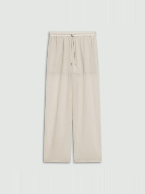 Theory Drawcord Pull-On Pant in Lightweight Wool
