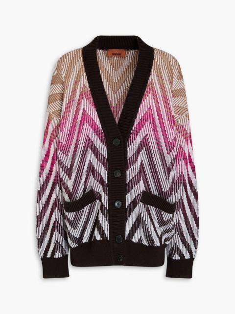 Missoni Ribbed wool and cotton-blend cardigan