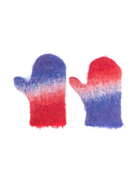 ERL ERL DEGRADÉ-KNIT GLOVES