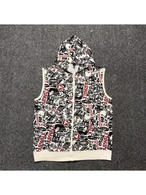 Other Designers Vintage - Vintage Airwalk All Over Print Sleeveless Hoodie