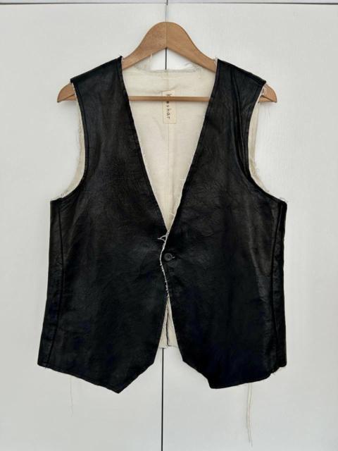 Other Designers Other - Kloshar like Deepti CCP Distressed Leather One Buttoned Vest