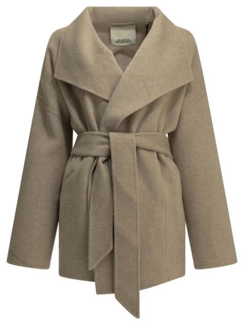 Isabel Marant Isabel Marant Ceaton Short Coat Beige