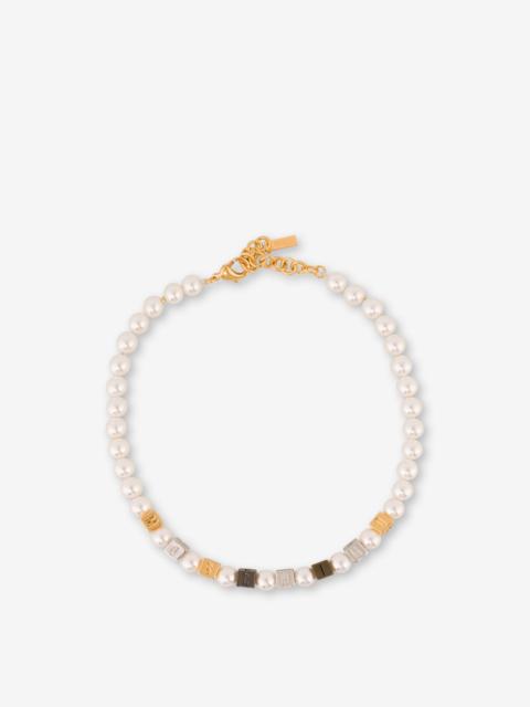 Moschino CHOKER NECKLACE WITH PEARLS