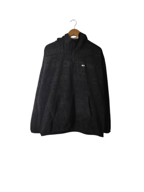 TOMMY HILFIGER OVERSIZE MONOGRAM HALF ZIPPER PULLOVER JACKET