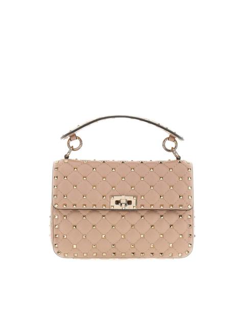 Valentino Valentino Garavani Antique Pink Nappa Leather Medium Rockstud Spike Handbag