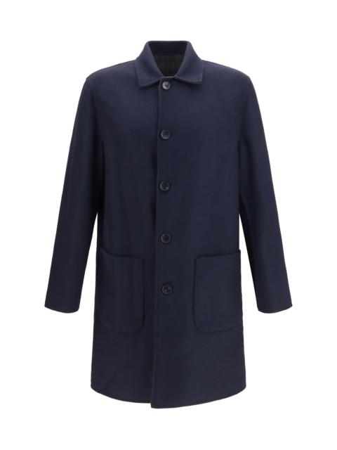 Etro Etro Soho Reversible Wool-blend Coat Blue