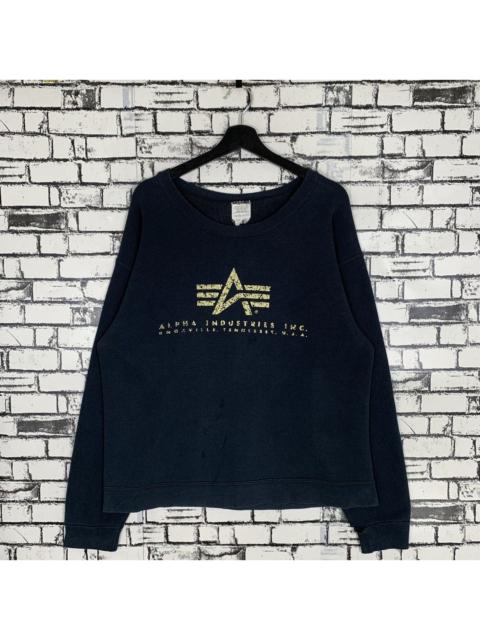 Other Designers Alpha Industries × Designer × Vintage - Vintage Alpha Industries Sweatshirt Medium Size